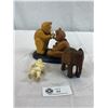 Image 1 : Classic Pozy Bears 'For you', Wood Elephant, Boma Eskimo Figurine