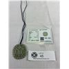 Image 1 : Jade Pendant - Bird Plus Flowers, 24.2g, COA Included