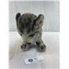 Image 2 : 1950 Stieff Adorable Tabby Cat, Button In The Ear, Approx. 14"L, Glass Eyes, Very Good Condition