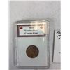 Image 2 : 1939 Uncirculated Penny In Case Plus 1905 Silver 25C Coin