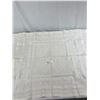 Image 1 : Antique Draw Thread With Weave Embroidery Tablecloth In Very Nice Condition, 44"x43"