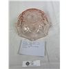 Image 2 : Vintage Hazel Atlas Pink Depression Glass Bowl With Scalloped Edges