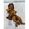Image 2 : Vintage Large Italian Barboque Wall Hanging Cherub Putti Angel, 20"L, Good Condition