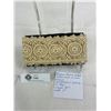 Image 2 : Gorgeous French Antique Cotton Lace In Ecru Colour, 1920's, 82" L X 3"W