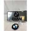 Image 1 : BMW License Plate And Car Badge