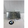 Image 3 : BMW License Plate And Car Badge