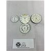 Image 1 : 4 Vintage Pocket Watch Faces