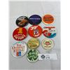 Image 1 : 10 Restaurant And Fast Food Pins, Vintage