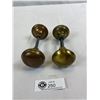 Image 1 : 2 Pairs Of Antique Brass Door Knobs