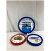 Image 1 : Three Round Wall Clocks, Riverside Towing AAND 2 Shell Clocks