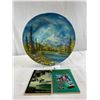 Image 1 : Beautiful 16" Signed Gold Pan Painting By Erickson And 2 Gold Panning Books