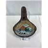 Image 1 : Very Cool Painting, Signed On An Antique Bicycle Seat, Folk Art