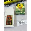 Image 2 : John Deere Die Cast Plastic Truck And Playing Cards