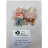 Image 2 : 2 Vintage Japanese Hard Plastic Baby Dolls, 2.75"L