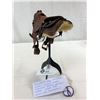 Image 1 : Beautiful Vintage Miniature Western Leather Saddle Salesman Sample, Hand Crafted, Circa 1910, Comes 