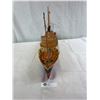 Image 2 : Nice 25"L X 15"T Tin Ship, Folk Art