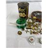 Image 1 : Misc. Collectible Lot Of Pins, Buttons, Tins, Etc.