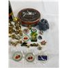 Image 2 : Misc. Collectible Lot Of Pins, Buttons, Tins, Etc.