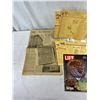 Image 2 : Vintage Ephemera Lot Of Newspapers And Car Diagrams, 1950's
