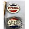 Image 2 : Lot Of 2 Pepsi Cola Belt Buckles And Pepsi Cola Pen Set In Box