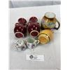 Image 2 : Nice Decorative Lot Of Teapot, Creamer, Vases, Etc.