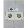 Image 1 : Hard To Find Near 6 And Far 6 Canadian Nickels
