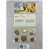 Image 2 : Royal Canadian Mounties 125 Anniversary Sterling Silver Pin Plus 1981 Proof Set In Holder