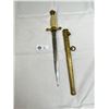 Image 2 : Original German WW2 Navy Officers (Kriegsmarine) Dagger Matching Scabbard, Engraved Blade, Maker Eic