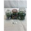 Image 1 : 3 Jars Full Of Marbles