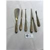 Image 1 : 5 Sterling Silver Handled Pieces, Shoehorn, Nail File, Etc.