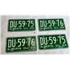 Image 1 : 1968 Alberta DU Matching Pairs And Consecutive Sets (D4-59-75 And DU-59-76), 4 Plates Total, Never M