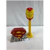 Image 1 : Really Cool Iron Man Giant Pez Dispenser, Works Good And TM And EDC Comics Superman Ceramic Coin Ban