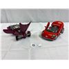 Image 1 : 1:18 Scale Plymouth Prowler and Renault Spider Diecast Car. Prowler Missing Passenger Seat