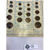 Image 3 : 3 Sheets of Vintage Metal Buttons, Salesman Samples Very Nice Buttons