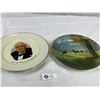Image 1 : Royal Doulton Hand Painted Cabinet Plate & Churchill 1874-1965- West Germany