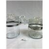 Image 1 : Vintage Pyrex Coffee Pots - One Complete with Chip on Lid & One no Inserts