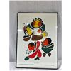 Image 1 : Framed Agnes Nanogak 'Laughing Men ' Poster Print 18''x25''