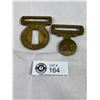 Image 1 : A WW2 Kings Crown Brass Belt Buckle