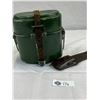 Image 1 : A Vintage German Canteen W/ Strap & Bayonet Frog