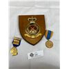 Image 1 : A BC Riffle Association Plaque and Medals
