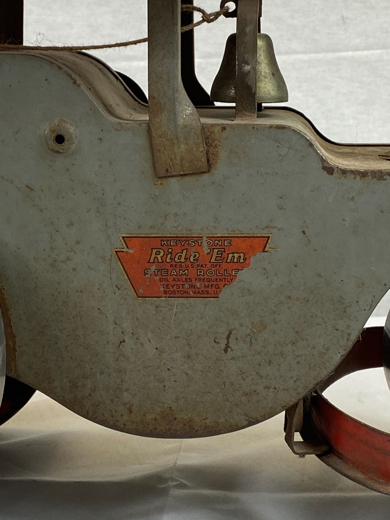 Keystone Ride 'em Steamroller A Vintage 1920's Keystone Ride Em Steam Roller 60 Pressed Steel Toy ...