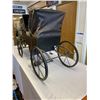 Image 6 : Great Double Buggy (Horse Drawn Carriage) For Those Special Antique Dolls 46''x20''x14'' Very Nice