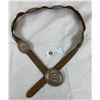 Image 1 : Vintage Leather Concho Belt 42" Long