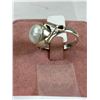 Image 2 : New Marked and Tested 925 Biwa Pearl Ring Size 8.5 Nice Quality