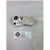 Image 2 : New LED Magnifier Loupe Double Multiple 30 x22mm. 60 x12 mm