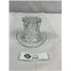 Image 2 : 2 Rare Vintage Top Hats. Clear Cube4.75" x 3" and Canmbridge Strawberry Pattern #52 Signed. Near Cut