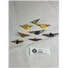 Image 1 : Vintage Airline Junior Pilot and Stewardess Pins Badges