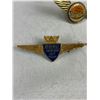 Image 4 : Vintage Airline Junior Pilot and Stewardess Pins Badges