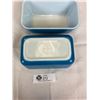 Image 2 : 2 Vintage Blue Pyrex Refridgerator Dishes No Lids Great Condition