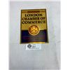 Image 1 : Early 1900's London Chamber of Commerce Sign 5" x 7"